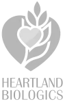 Heartland Biologicis logo black and white